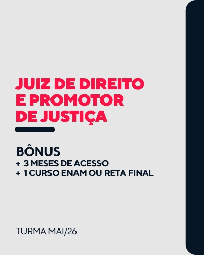 Curso Juiz de Direito e Promotor de Justi�a